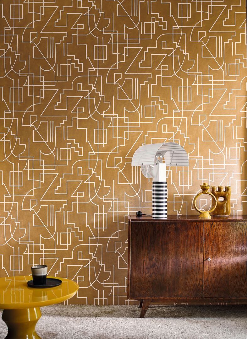 Tapeta linie geometryczna Casamance 76021324 Alexander Mouvements