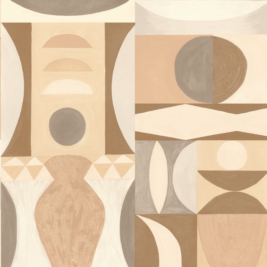 Tapeta abstrakcyjna geometryczna Casamance 76032344 Auguste Mouvements