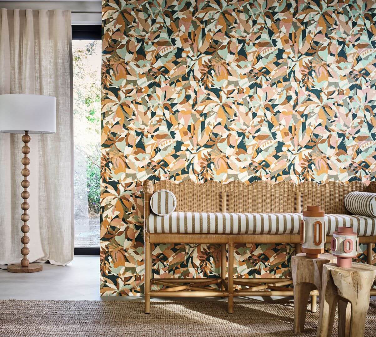Tapeta abstrakcyjna kąpiące się kobiety Casamance 75880814 Plongeon L'Ile Aux Oiseaux