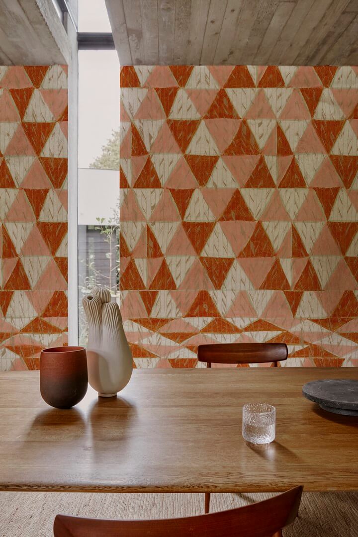 Fototapeta trójkąty Wall&Deco WDAF2301 African Canvas Contemporary 2023
