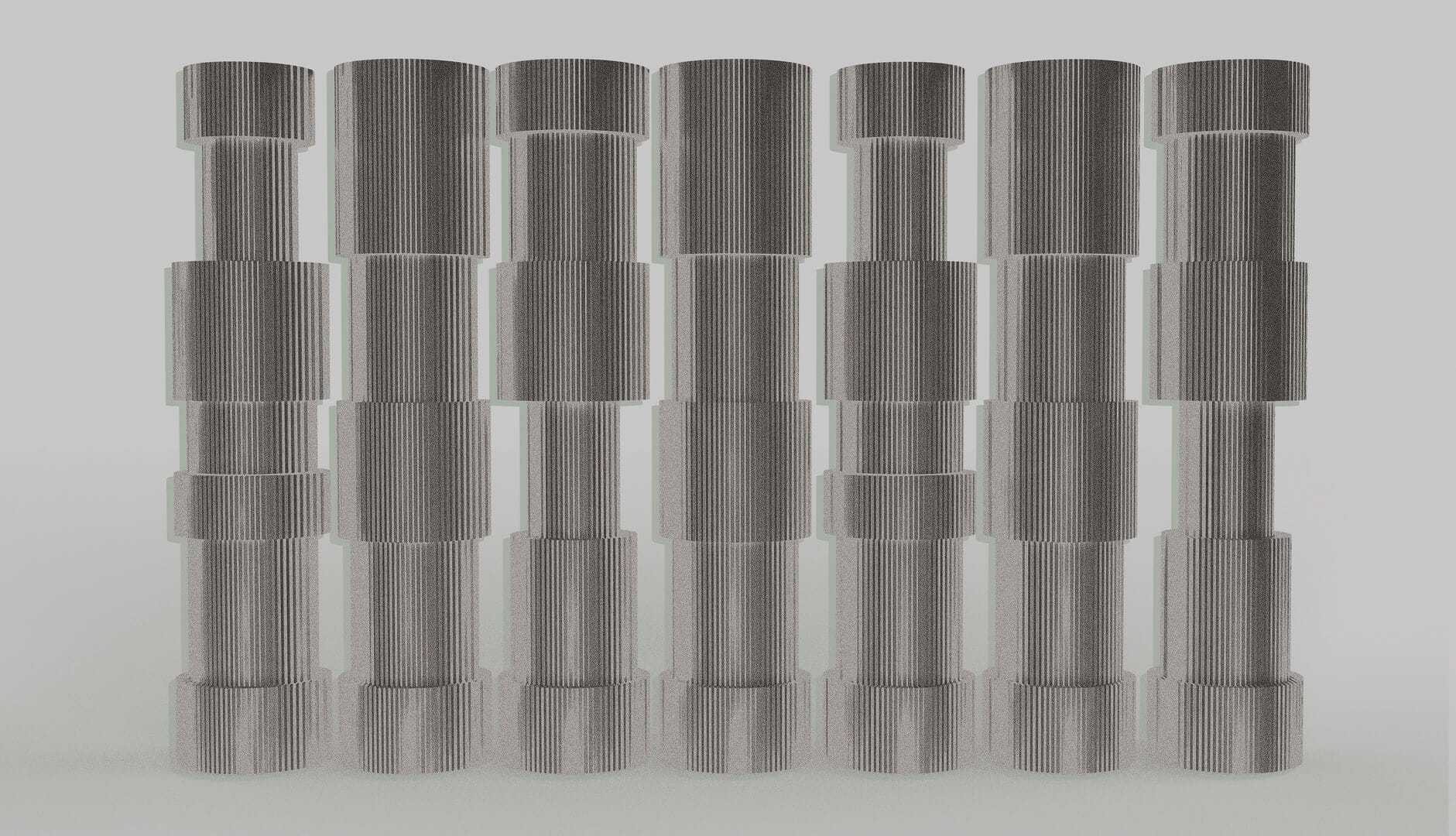 Fototapeta industrialna Wall&Deco WDIP2301 Industrial Pillars Contemporary 2023