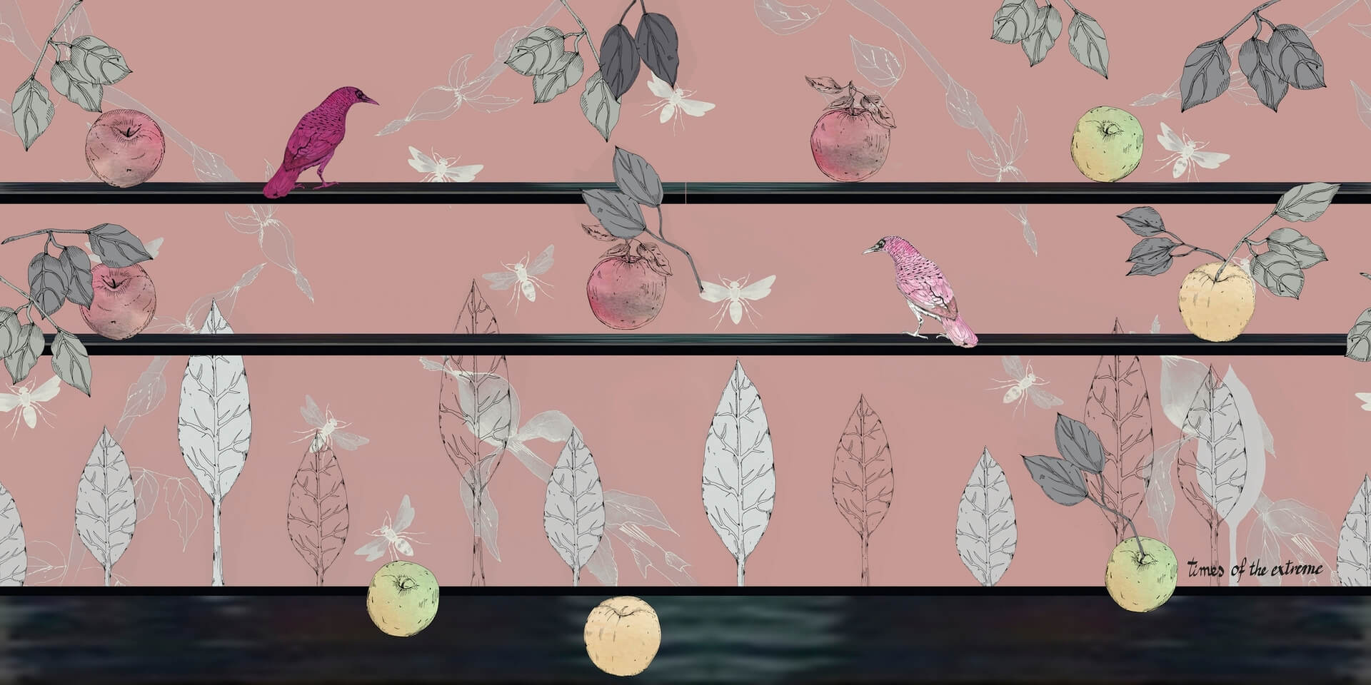 Fototapeta botaniczna Wall&Deco WDJP2301 Jeu de pommes Contemporary 2023