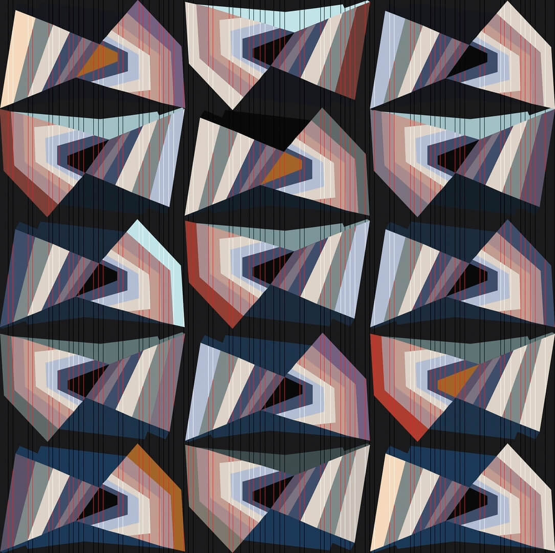 Fototapeta obrazki z kalejdoskopu Wall&Deco WDLD2301 Ludic Contemporary 2023