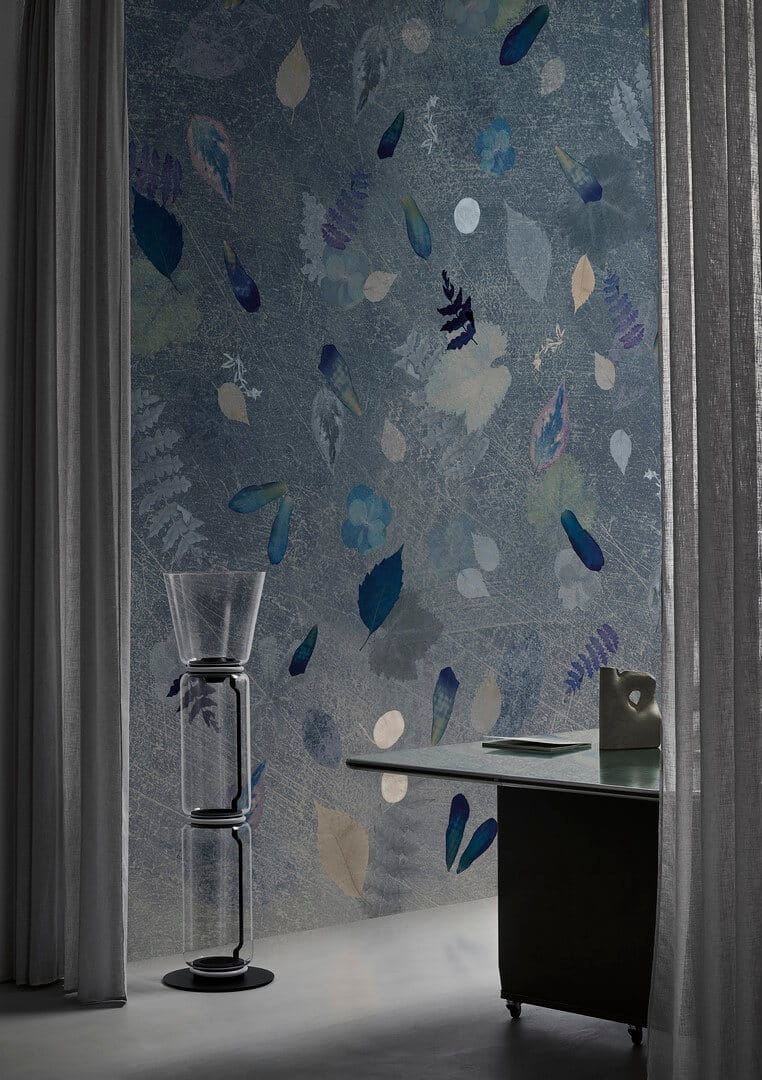 Fototapeta liście Wall&Deco WDMB2302 Milena Blu Contemporary 2023