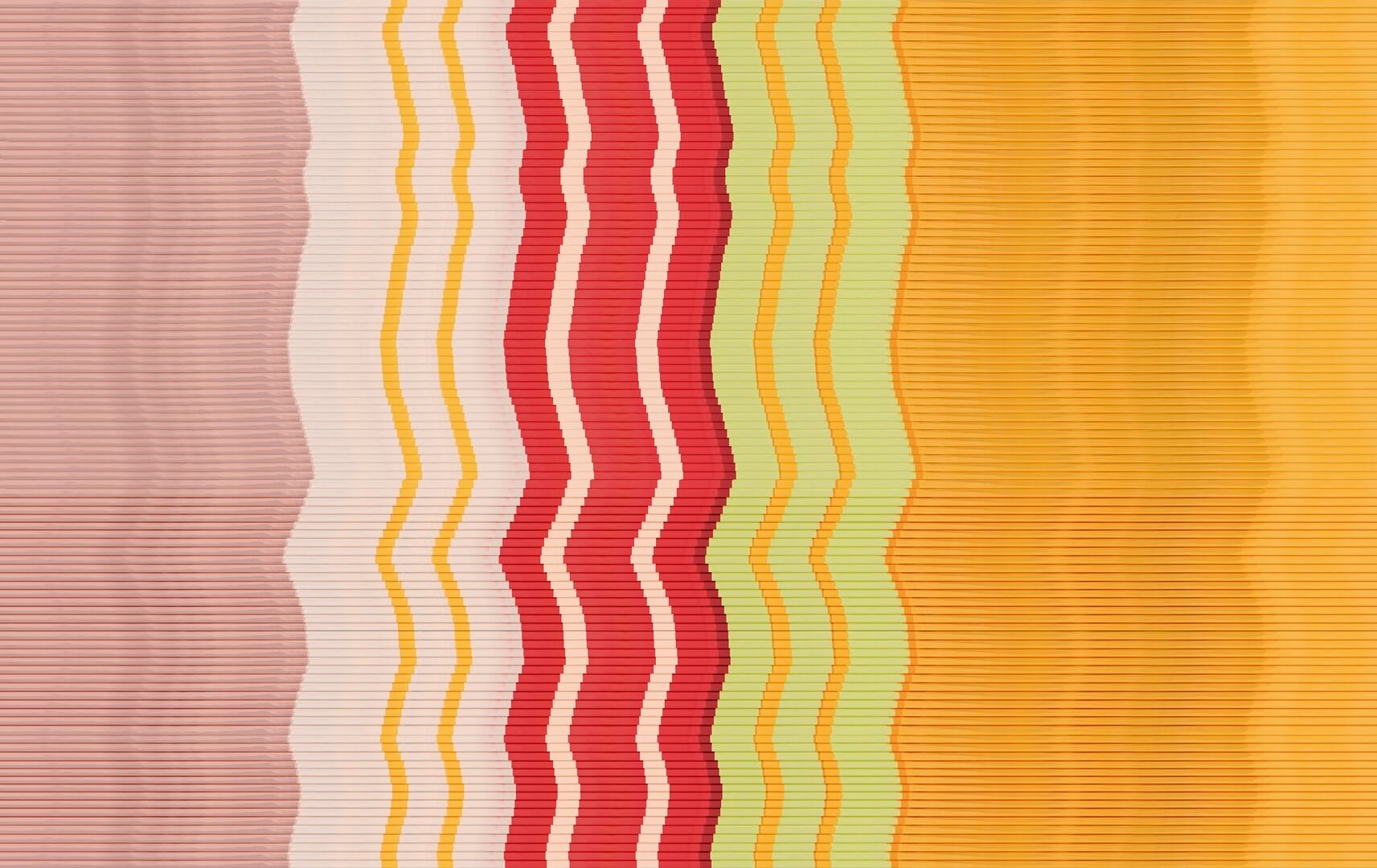 Fototapeta kolorowe pofalowane paski Wall&Deco WDNP2301 News on paper Contemporary 2023