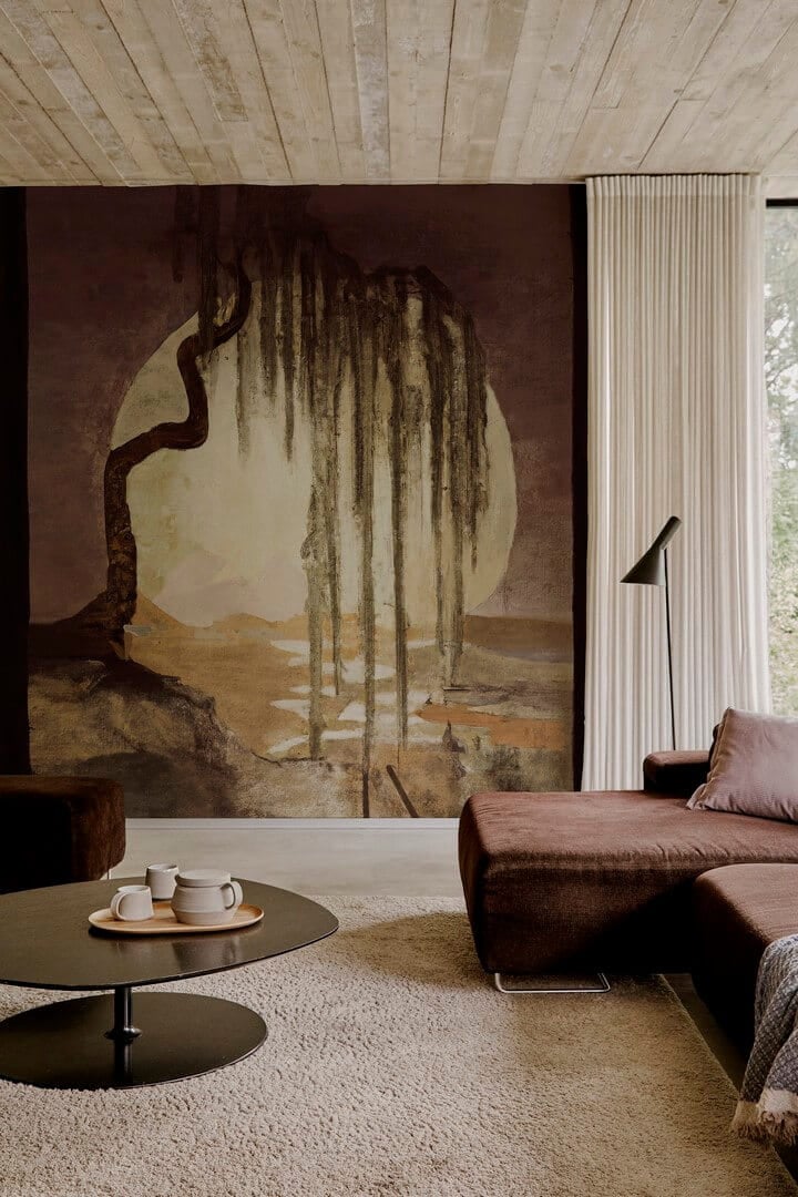 Fototapeta krajobraz płaczącej wierzby Wall&Deco WDVN2302  Verde Nobile Contemporary 2023