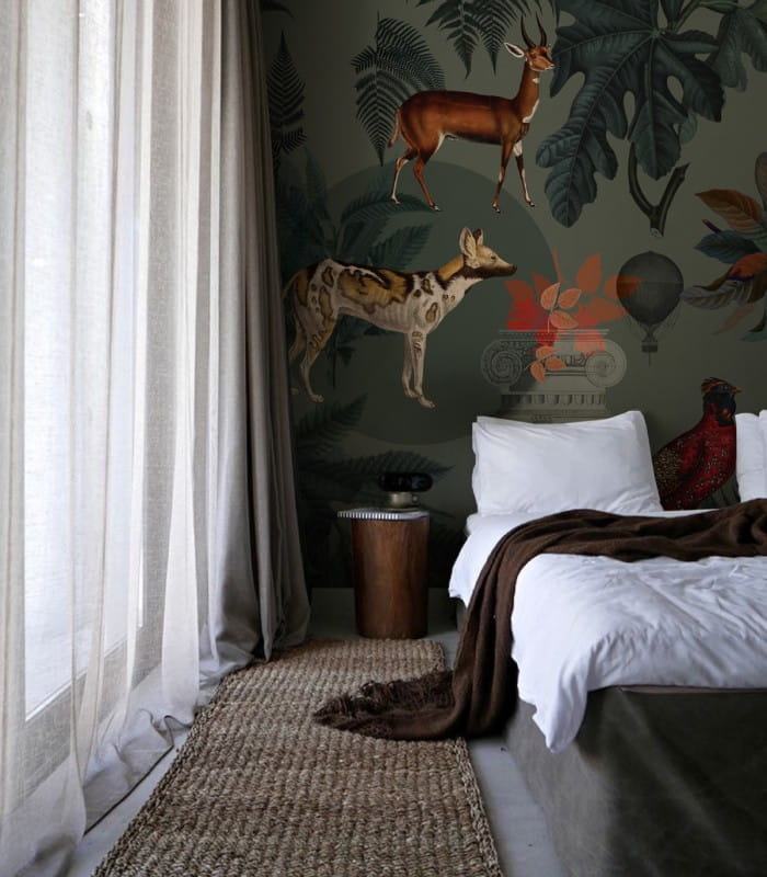 Mural zwierzęta Khaki 8053 Wallcolors
