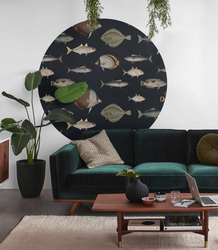 Mural okrągły ryby Dots Under the Sea 8695 Wallcolors