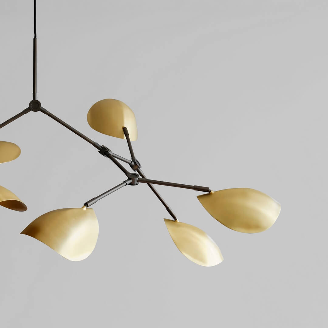 Nowoczesna lampa wisząca złota 213054 Stingray Chandelier Brass Lighting 101 Copenhagen