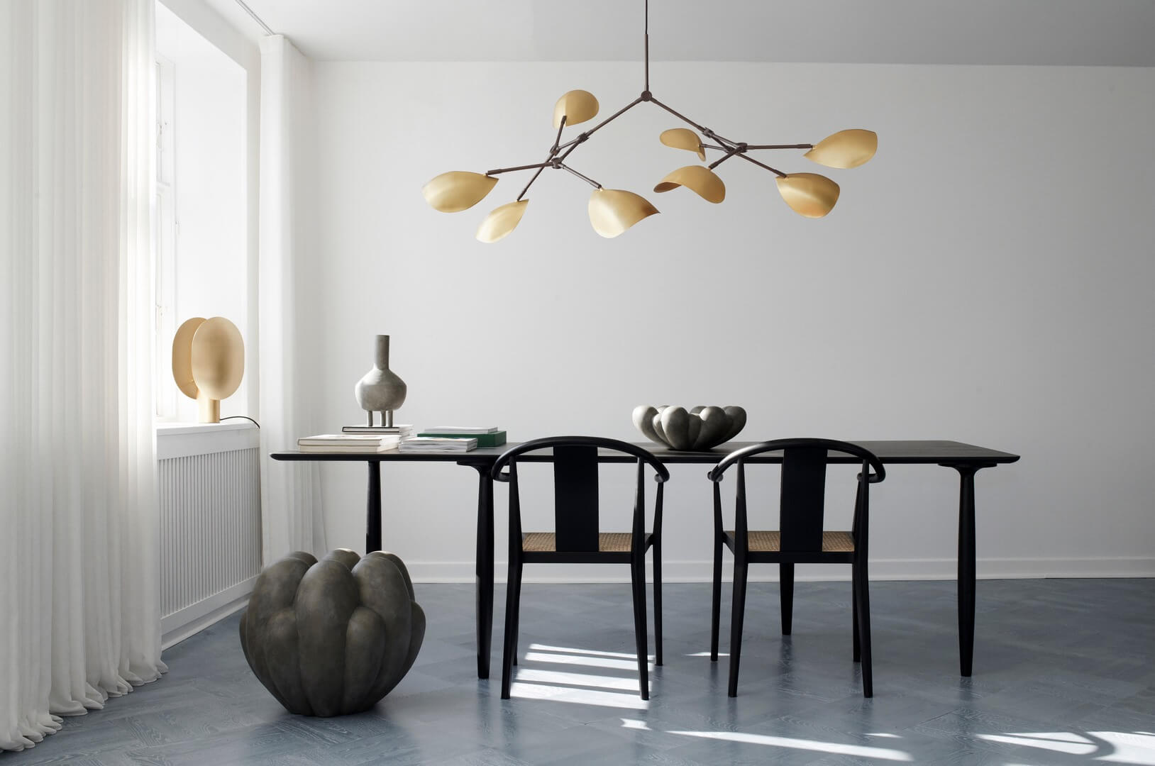 Nowoczesna lampa wisząca złota 213054 Stingray Chandelier Brass Lighting 101 Copenhagen