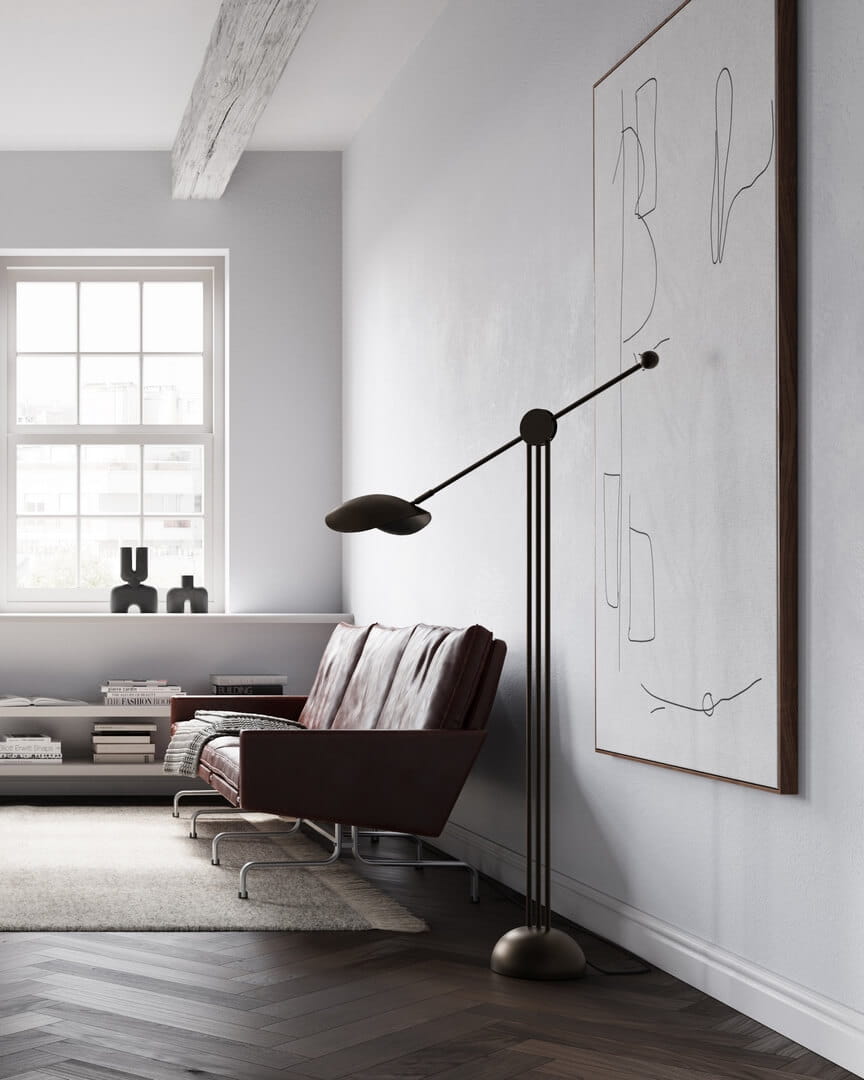 Nowoczesna lampa podłogowa 223025 Stingray Floor Lamp Bronze Lighting 101 Copenhagen