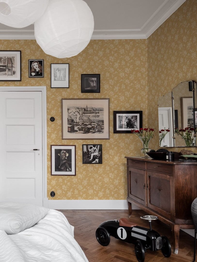 Tapeta różyczki vintage Boras Tapeter Hip Rose 1178 Woodland