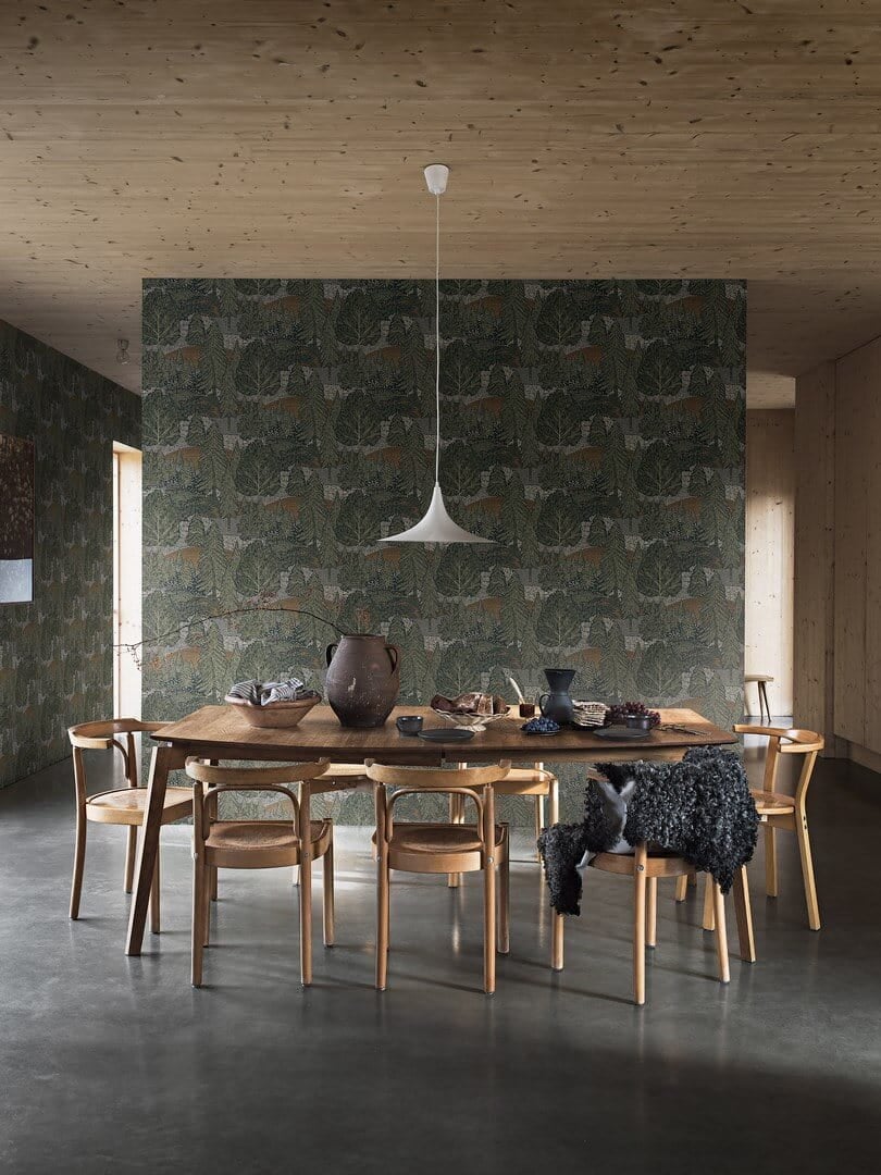 Tapeta skandynawski las Boras Tapeter Northern Forest 4701 Woodland