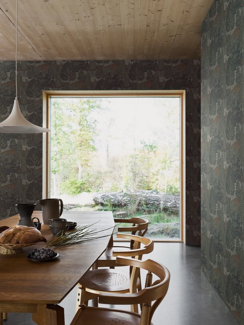 Tapeta skandynawski las Boras Tapeter Northern Forest 4701 Woodland
