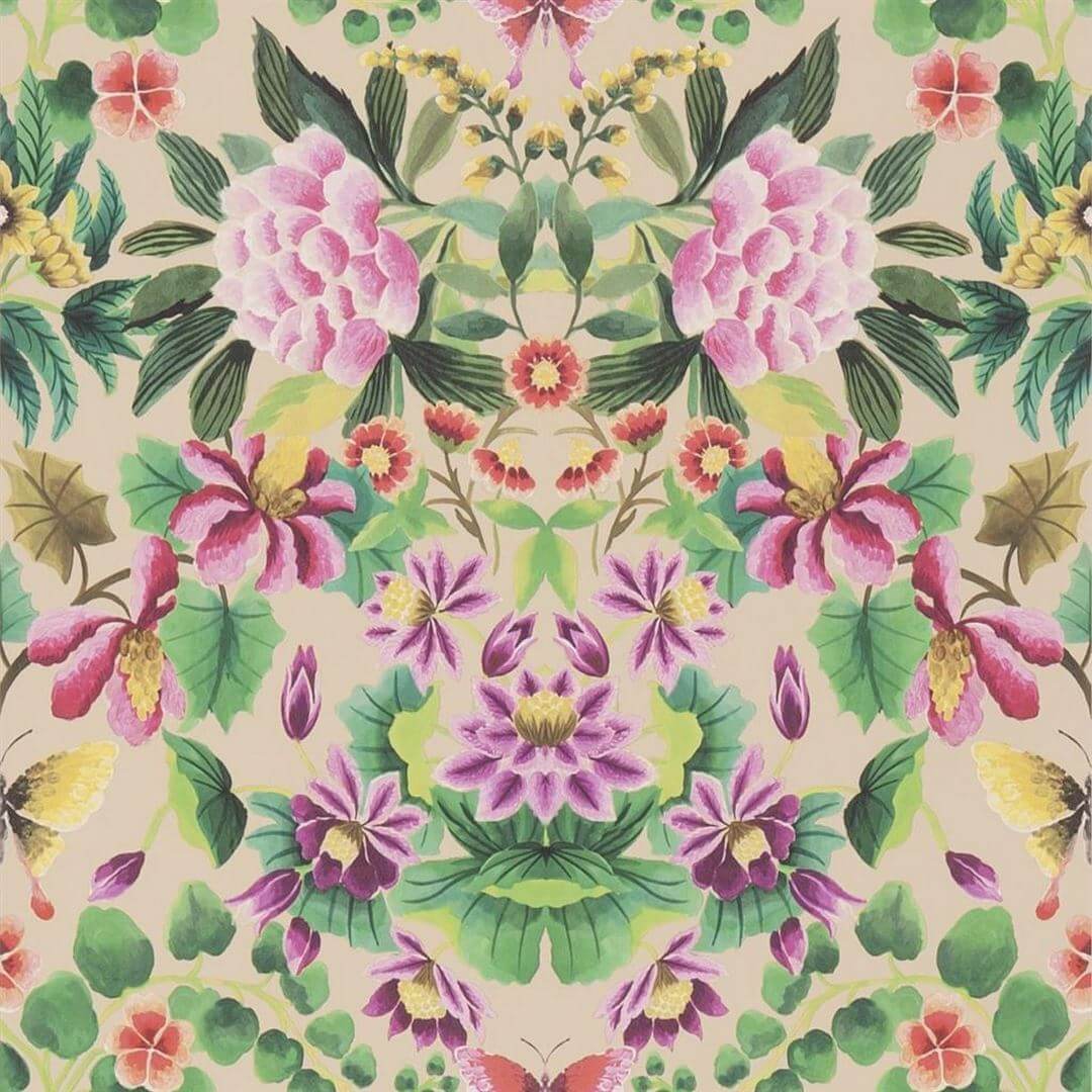 Tapeta adamaszek Designers Guild PDG1156/01 Ikebana Damask Ikebana