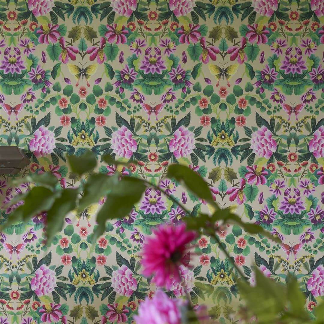 Tapeta adamaszek Designers Guild PDG1156/01 Ikebana Damask Ikebana
