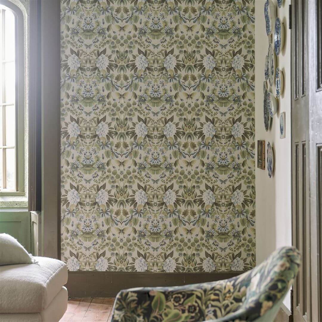 Tapeta adamaszek Designers Guild PDG1156/02 Ikebana Damask Ikebana