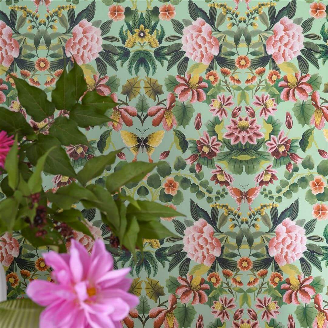 Tapeta adamaszek Designers Guild PDG1156/05 Ikebana Damask Ikebana