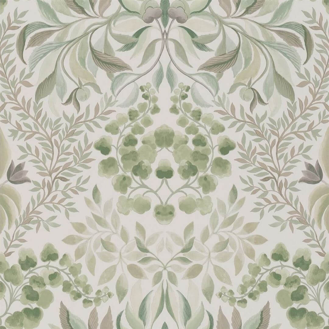 Tapeta roślinny adamaszek Designers Guild PDG1157/02 Karakusa Ikebana
