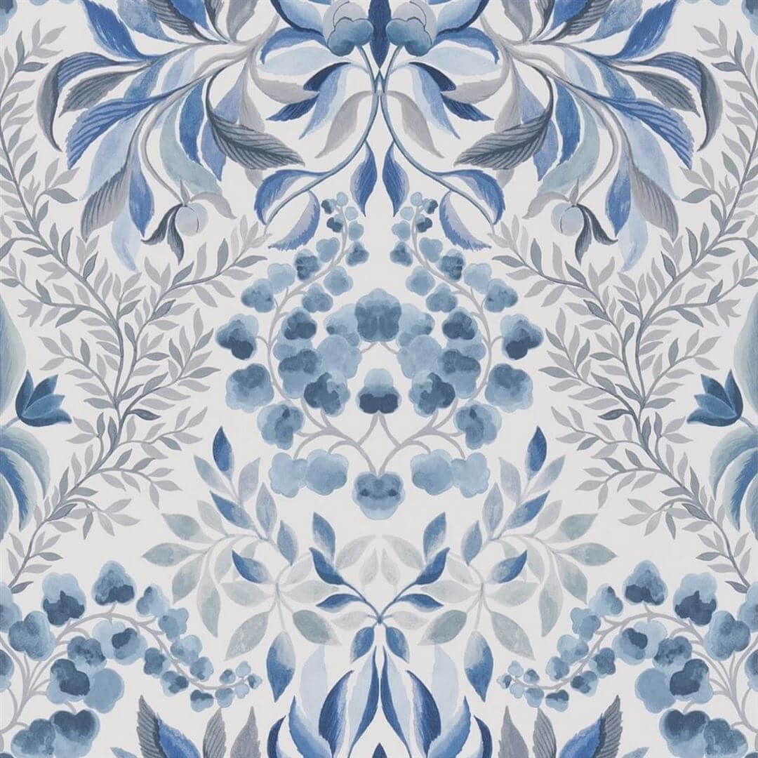 Tapeta roślinny adamaszek Designers Guild PDG1157/05 Karakusa Ikebana