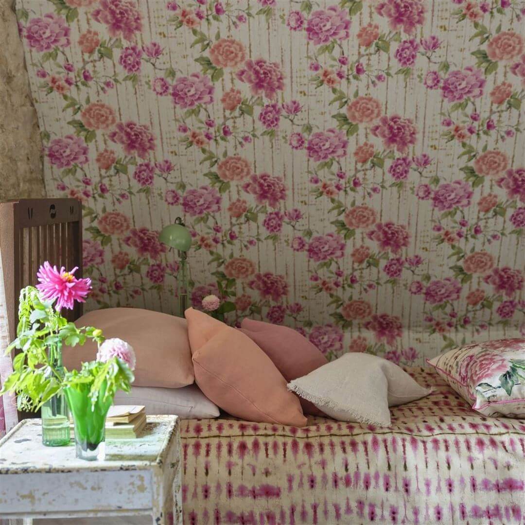 Tapeta w kwiaty Designers Guild PDG1158/02 Kyoto Flower Ikebana