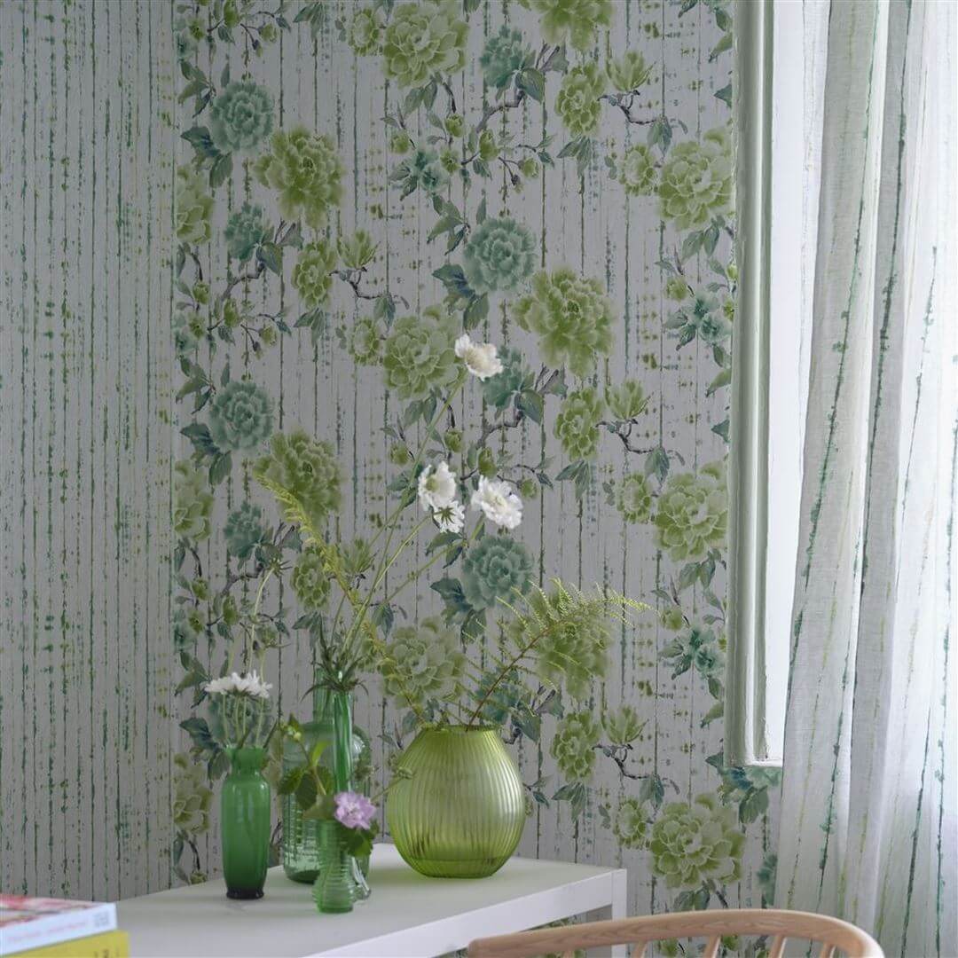 Tapeta w kwiaty Designers Guild PDG1158/03 Kyoto Flower Ikebana