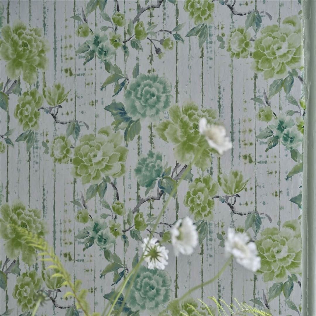 Tapeta w kwiaty Designers Guild PDG1158/03 Kyoto Flower Ikebana