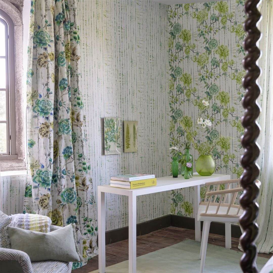 Tapeta w kwiaty Designers Guild PDG1158/03 Kyoto Flower Ikebana