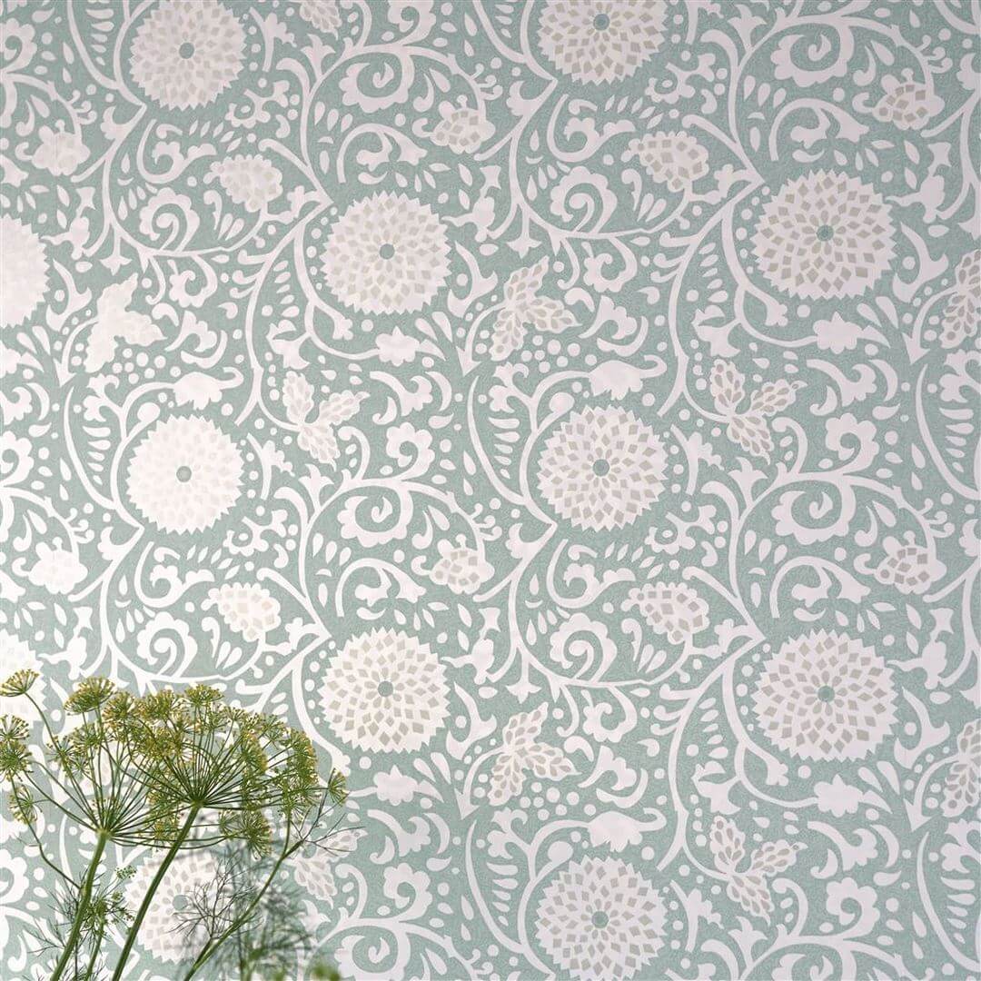 Tapeta roślinna Designers Guild PDG1147/03 Shaqui Porcelaine De Chine