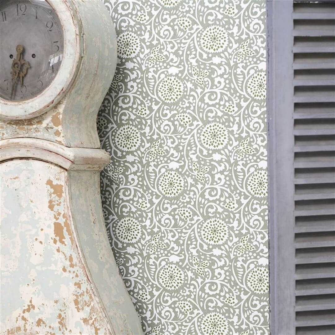 Tapeta roślinna Designers Guild PDG1147/04 Shaqui Gold Porcelaine De Chine