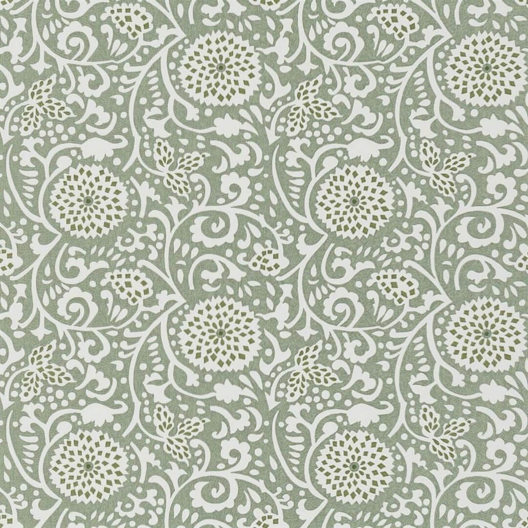 Tapeta roślinna Designers Guild PDG1147/05 Shaqui Porcelaine De Chine