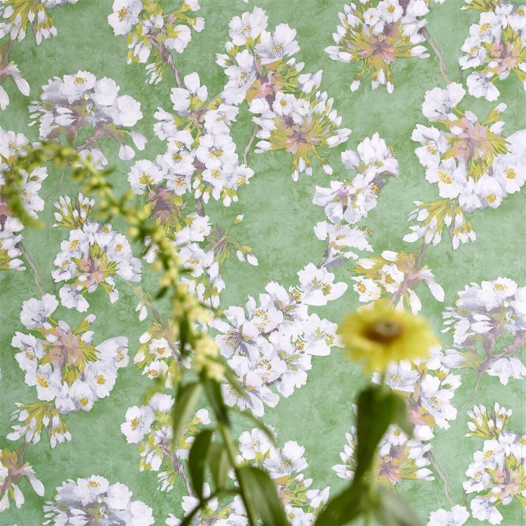 Tapeta kwiaty kwitnącej wiśni Designers Guild PDG1148/02 Fleur D'Assam Porcelaine De Chine