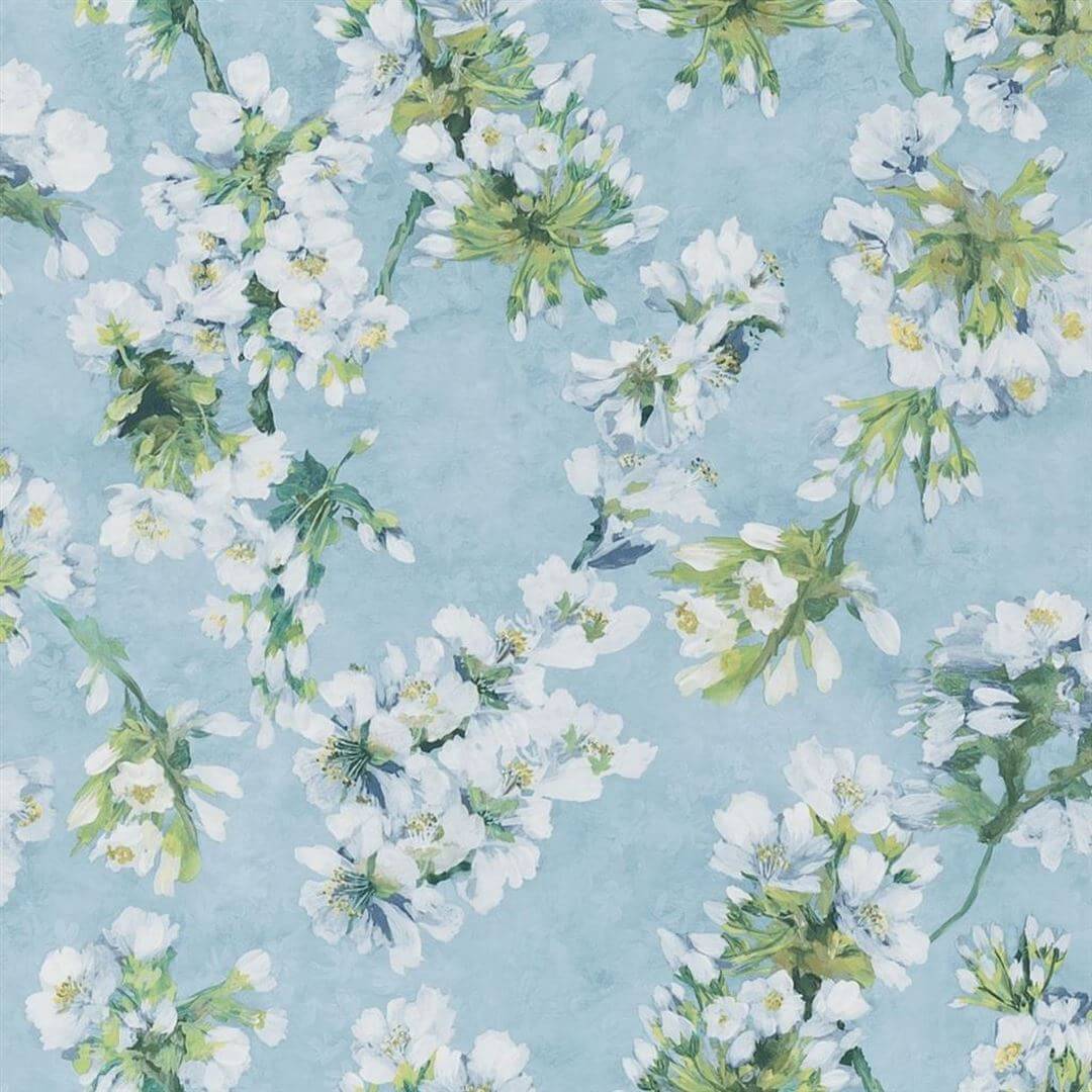 Tapeta kwiaty kwitnącej wiśni Designers Guild PDG1148/06 Fleur D'Assam Porcelaine De Chine
