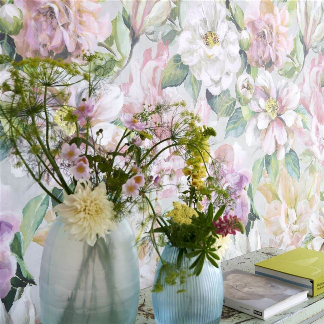 Mural kwiaty Designers Guild PDG1149/01 Jardin Botanique Porcelaine De Chine