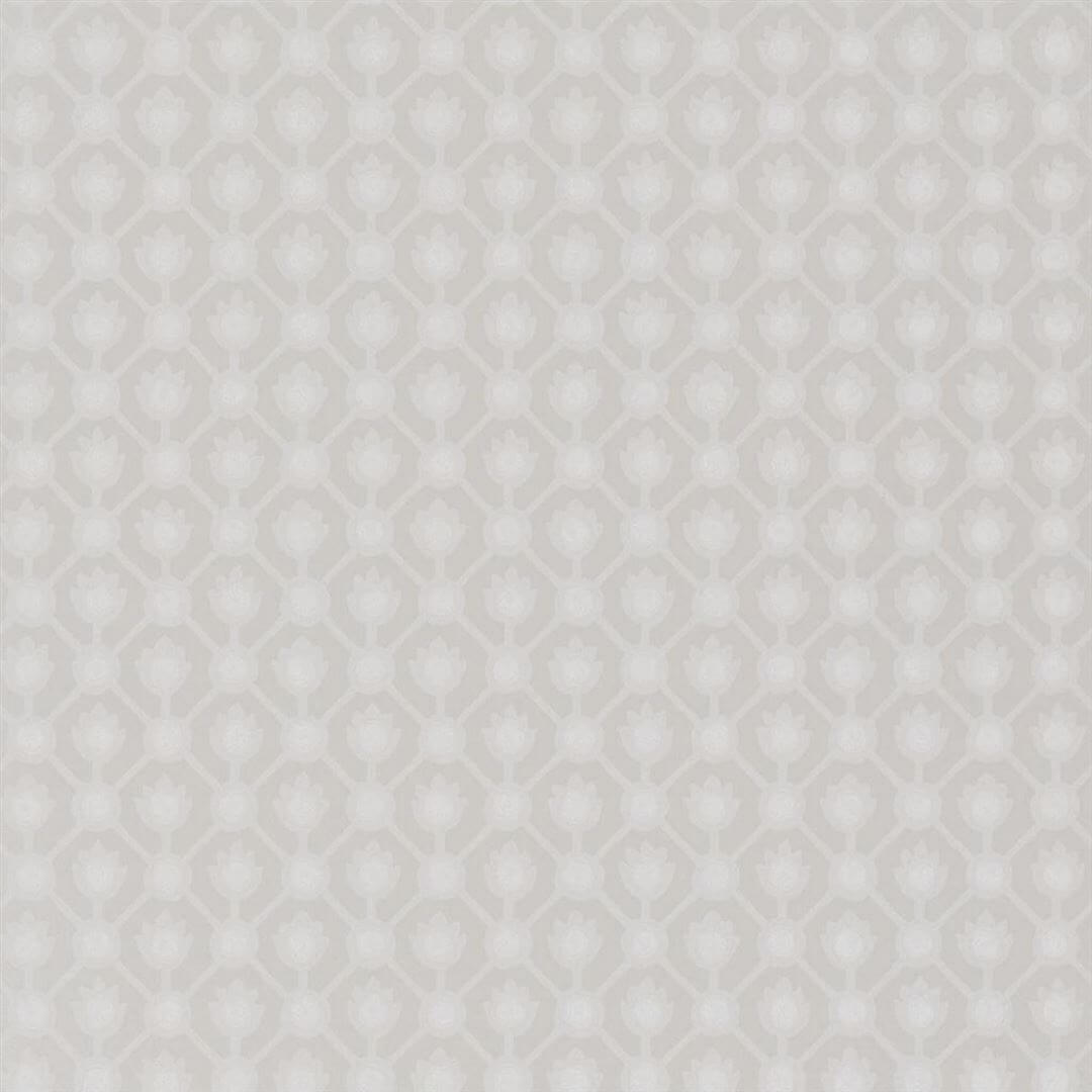 Tapeta geometryczna Designers Guild PDG1150/01 Jaal Porcelaine De Chine