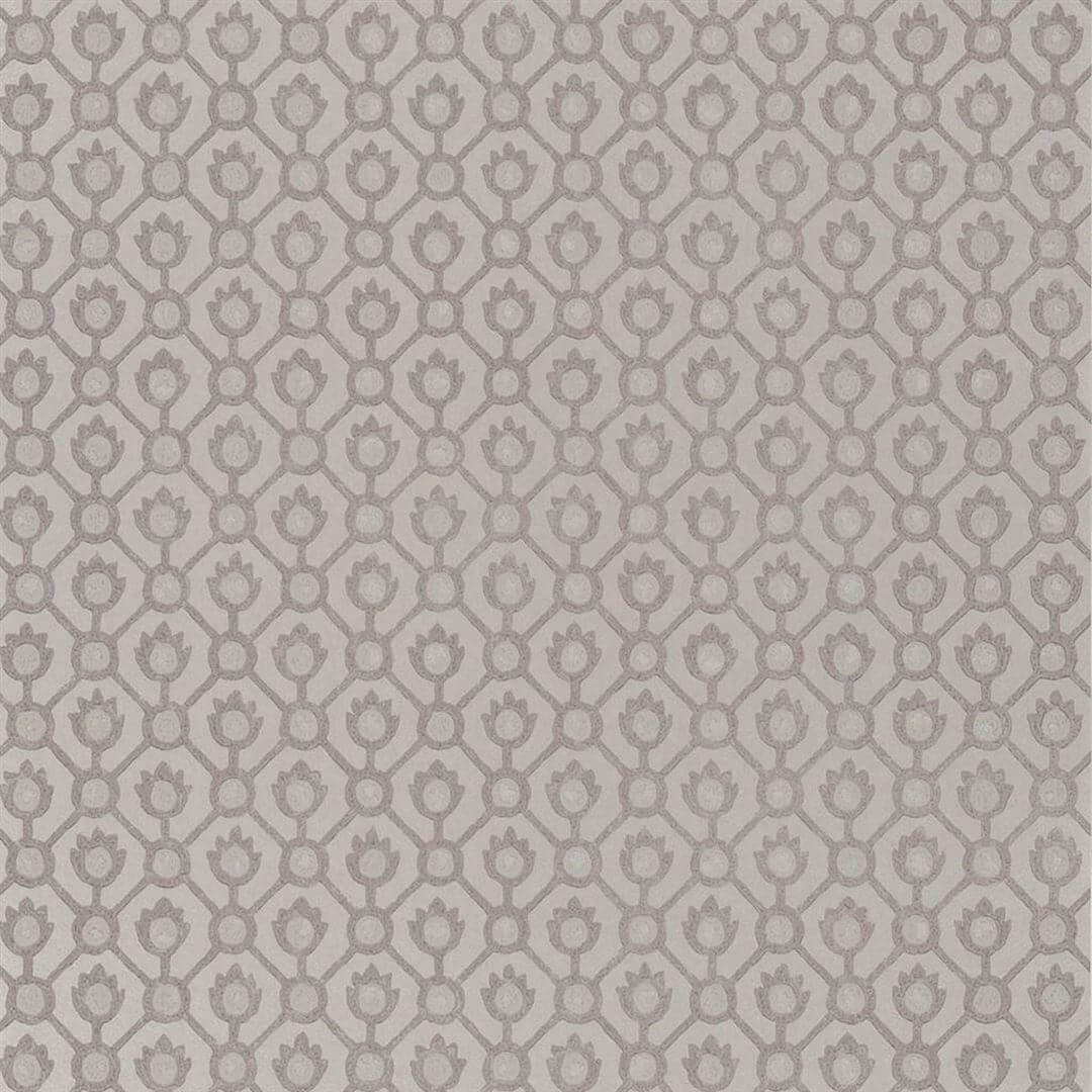 Tapeta geometryczna Designers Guild PDG1150/03 Jaal Porcelaine De Chine