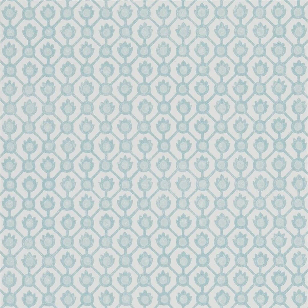 Tapeta geometryczna Designers Guild PDG1150/07 Jaal Porcelaine De Chine