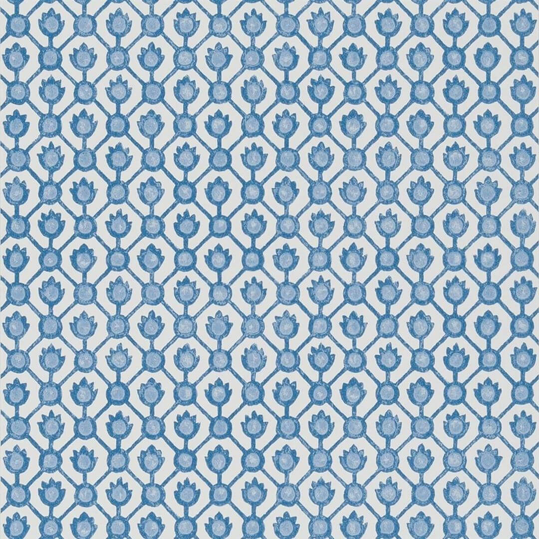 Tapeta geometryczna Designers Guild PDG1150/08 Jaal Porcelaine De Chine