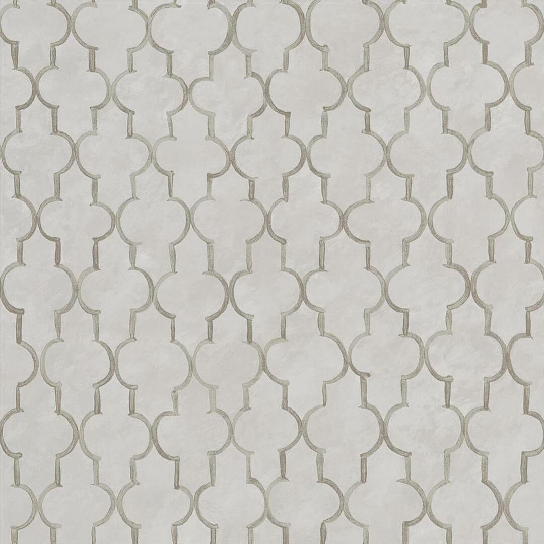 Tapeta jak koniczyna marokańska Designers Guild PDG1151/03 Pergola Trellis Porcelaine De Chine