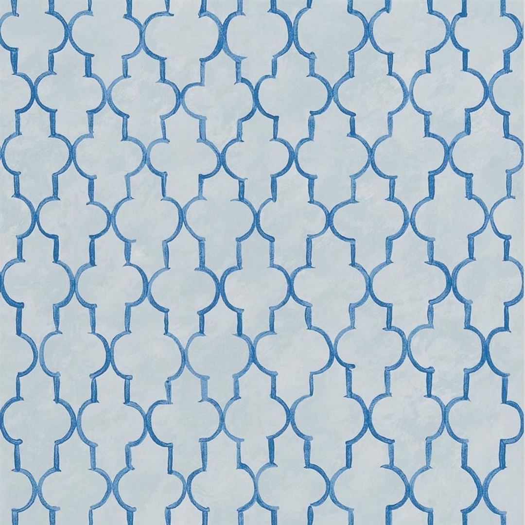 Tapeta jak koniczyna marokańska Designers Guild PDG1151/04 Pergola Trellis Porcelaine De Chine