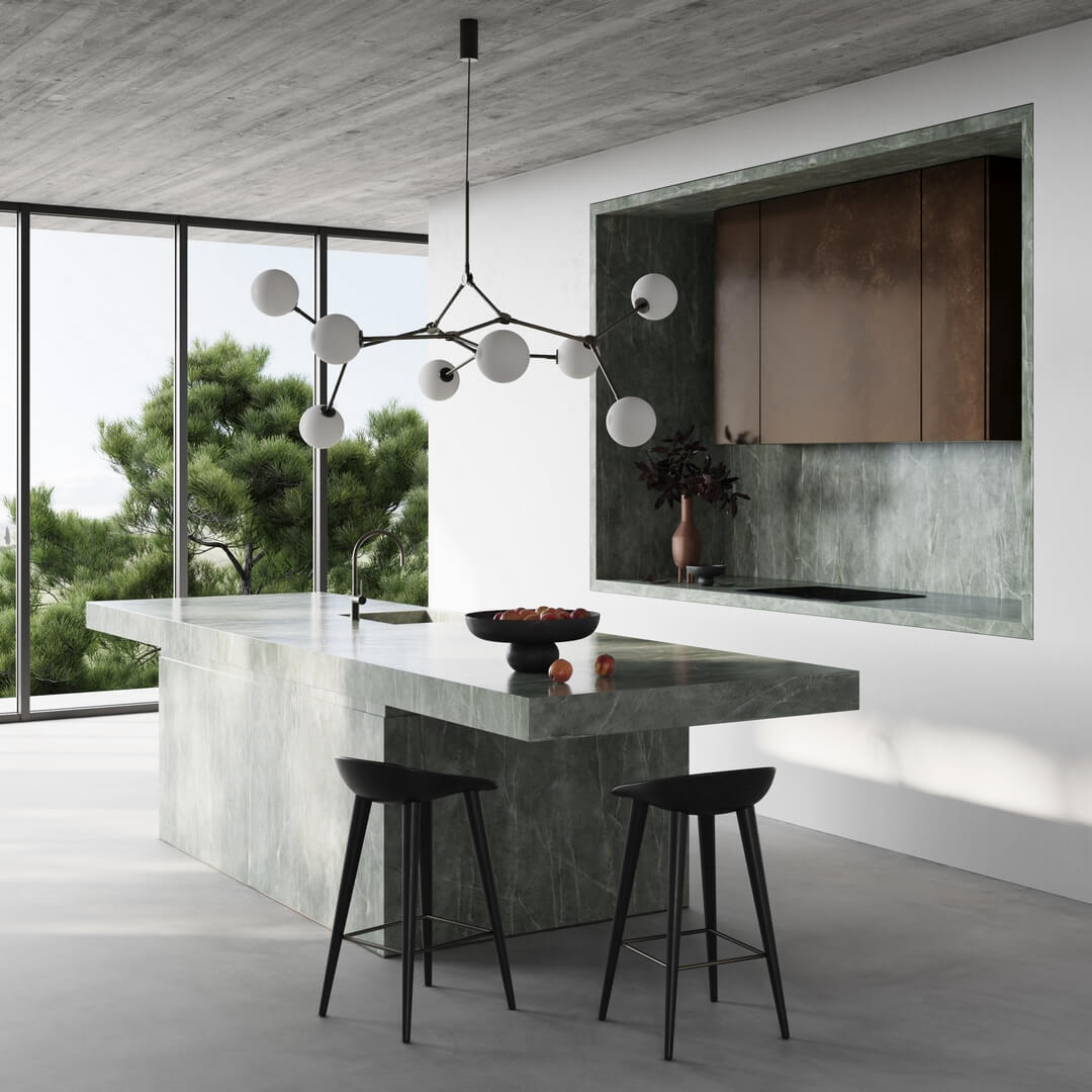 Nowoczesna lampa wisząca szklane kule 111093 Drop Chandelier Bulp Grey Lighting 101 Copenhagen