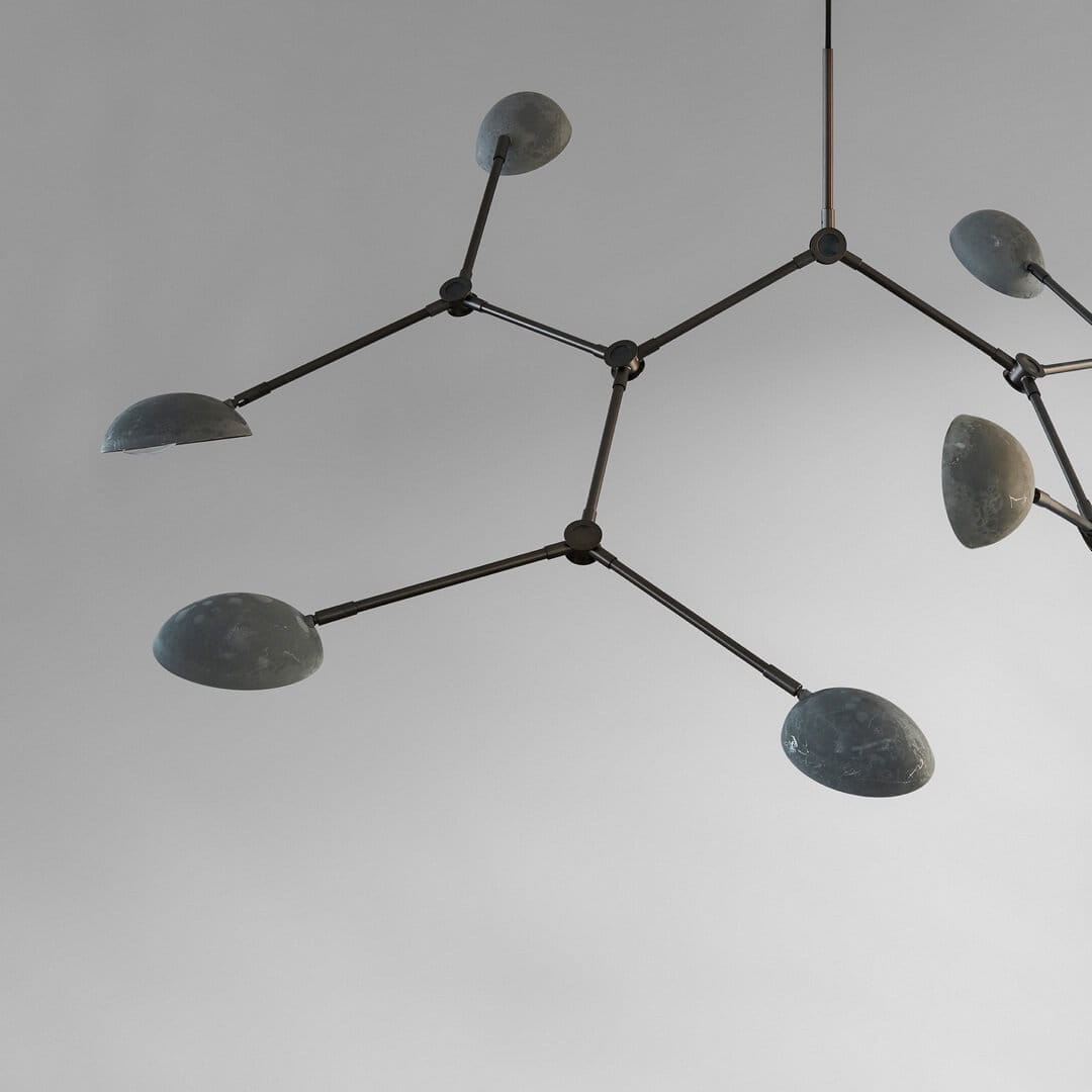 Nowoczesna lampa wisząca oksydowana 111098 Drop Chandelier Oxidized Lighting 101 Copenhagen