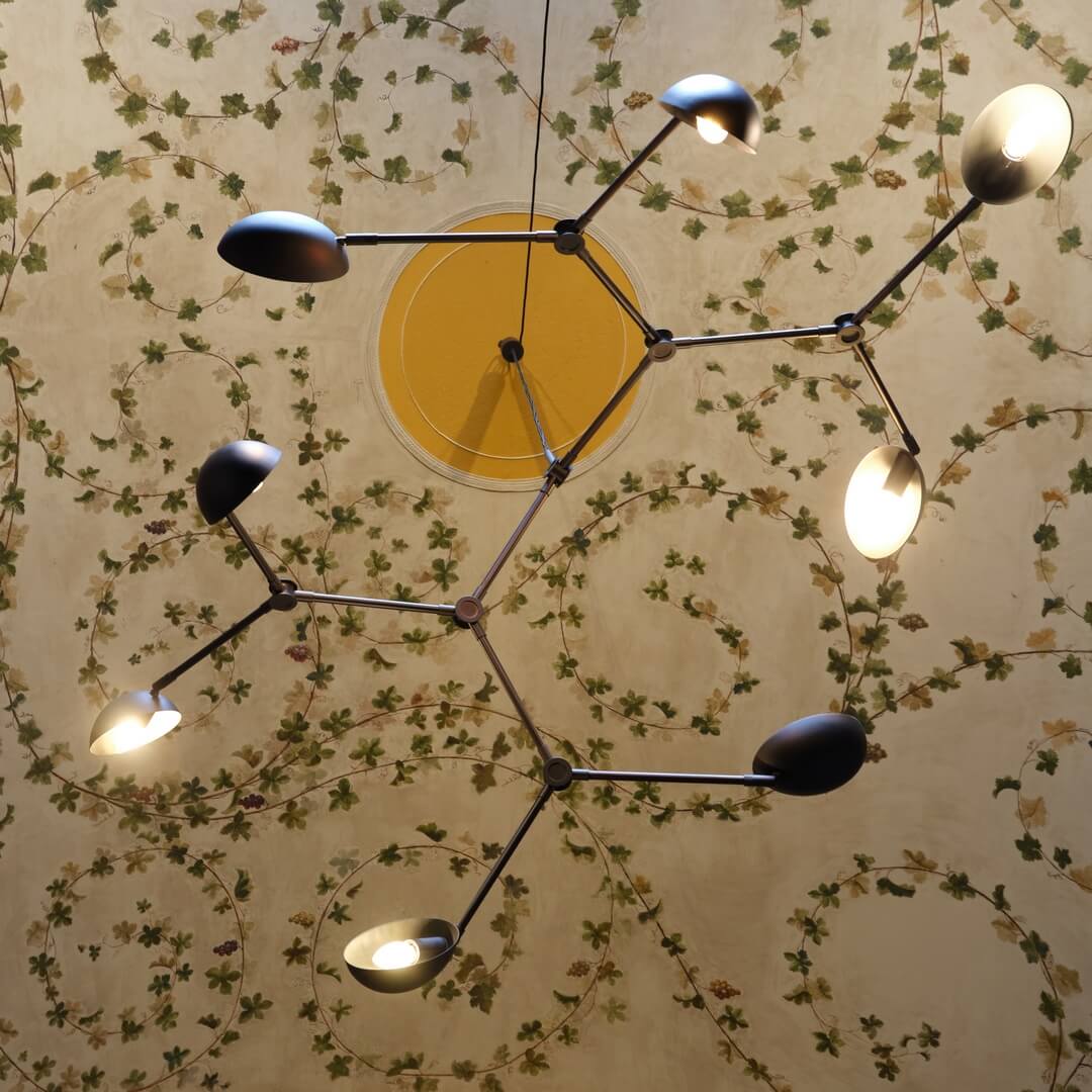 Nowoczesna lampa wisząca czarna 204001 Drop Chandelier Burned Black Lighting 101 Copenhagen