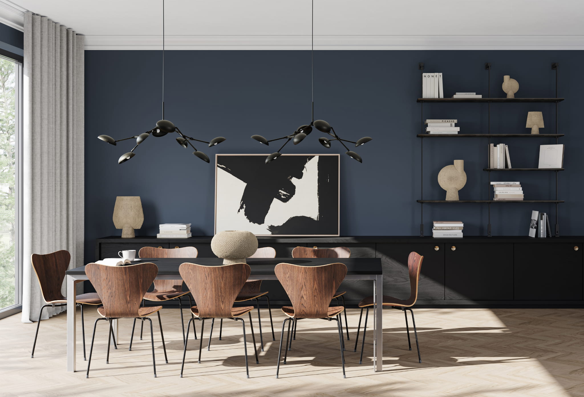 Nowoczesna lampa wisząca 214023 Drop Chandelier Mini Bronze Lighting 101 Copenhagen