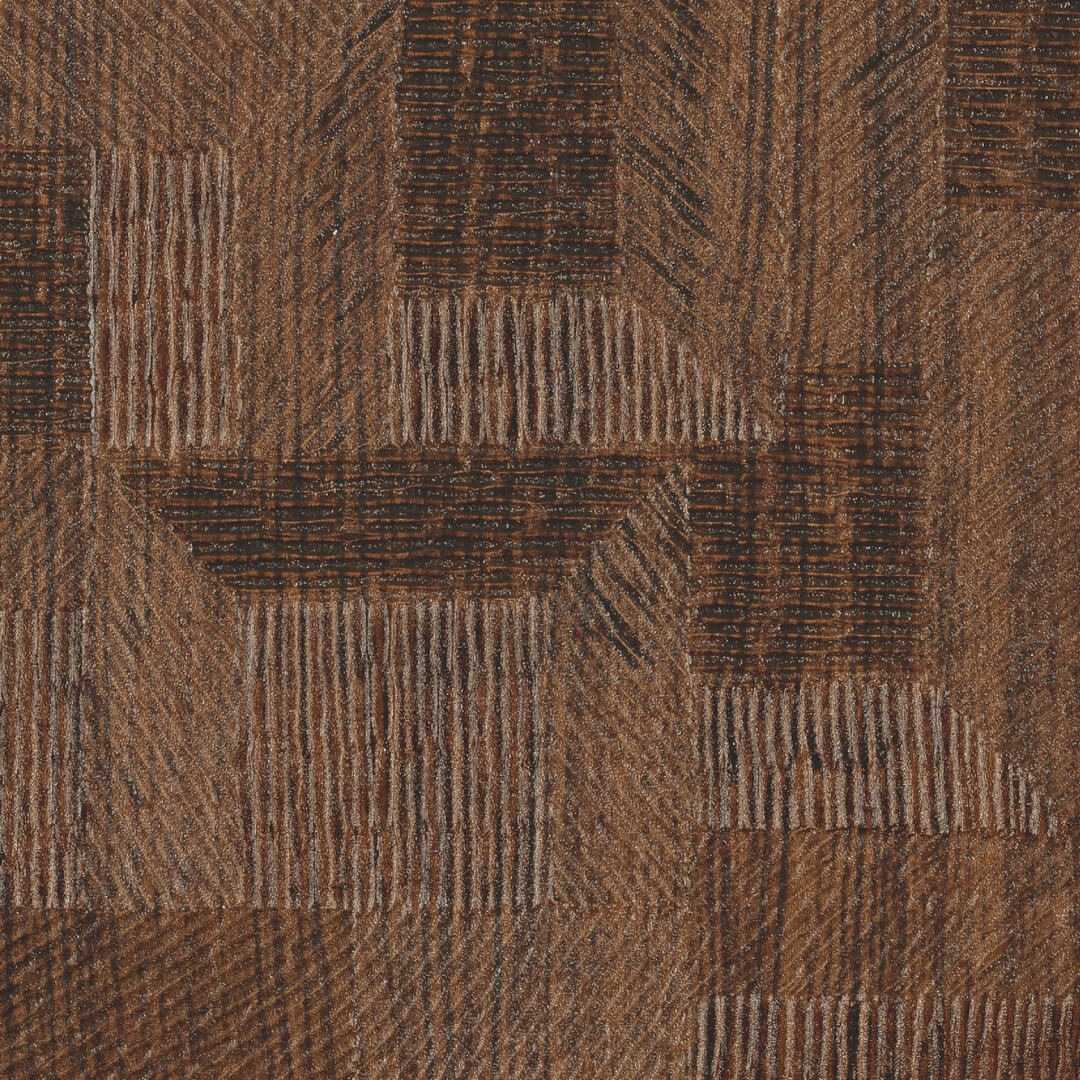 Tapeta jak drewniana mozaika Elitis VP938 71 Ramille Bois Sculpte