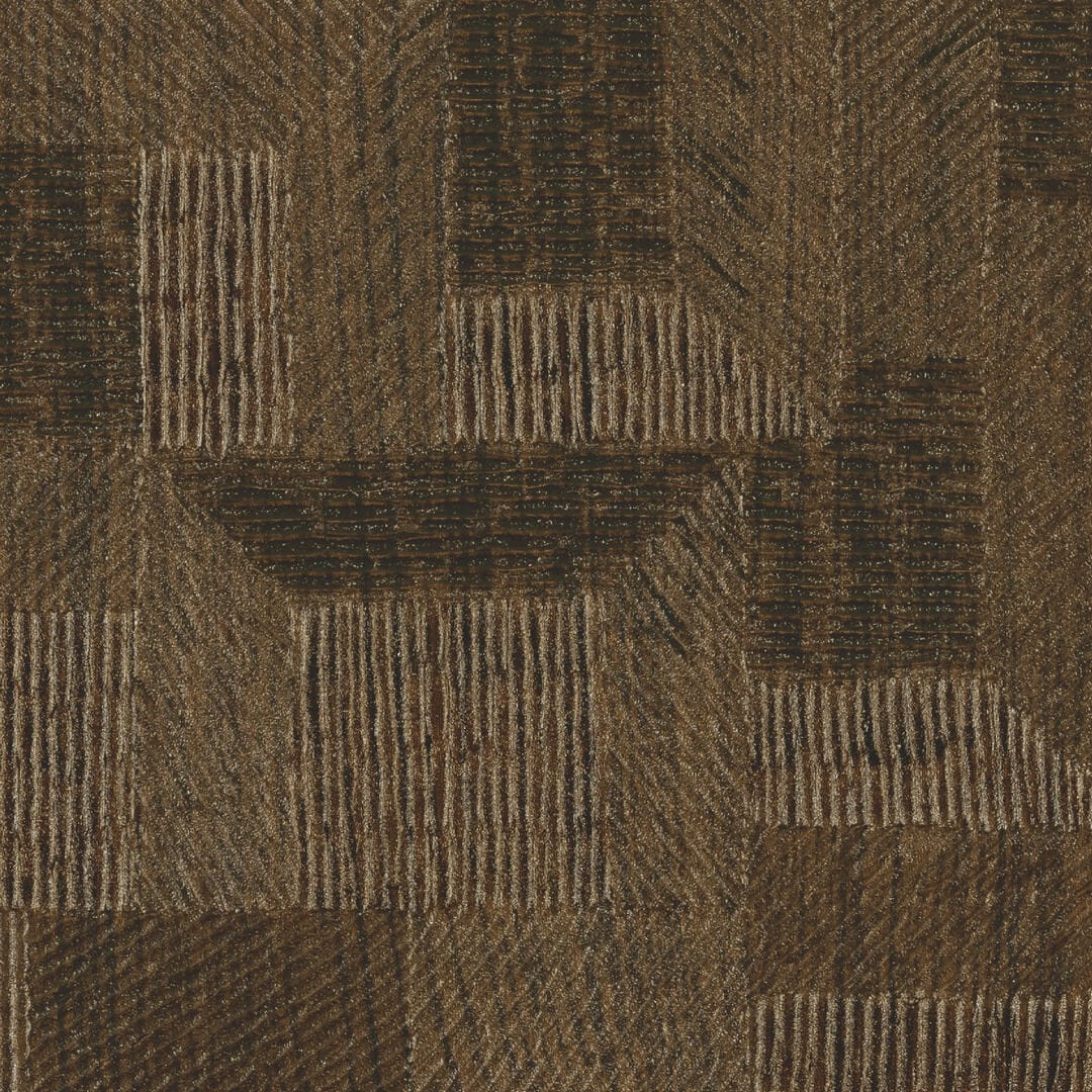 Tapeta jak drewniana mozaika Elitis VP938 72 Ramille Bois Sculpte