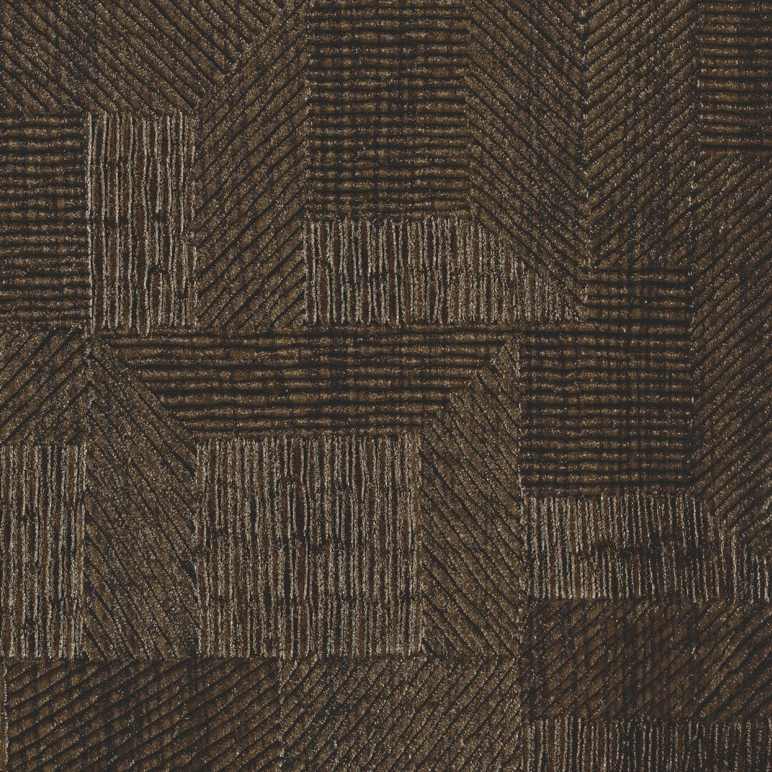 Tapeta jak drewniana mozaika Elitis VP938 73 Ramille Bois Sculpte