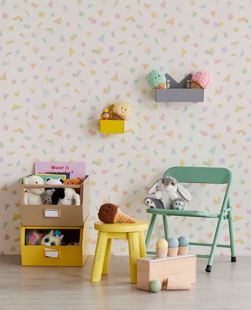 Tapeta geometryczna jak konfetti Eijffinger 323072 Explore