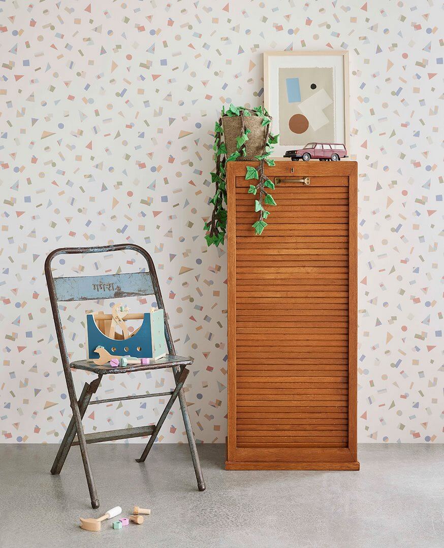 Tapeta geometryczna jak konfetti Eijffinger 323073 Explore