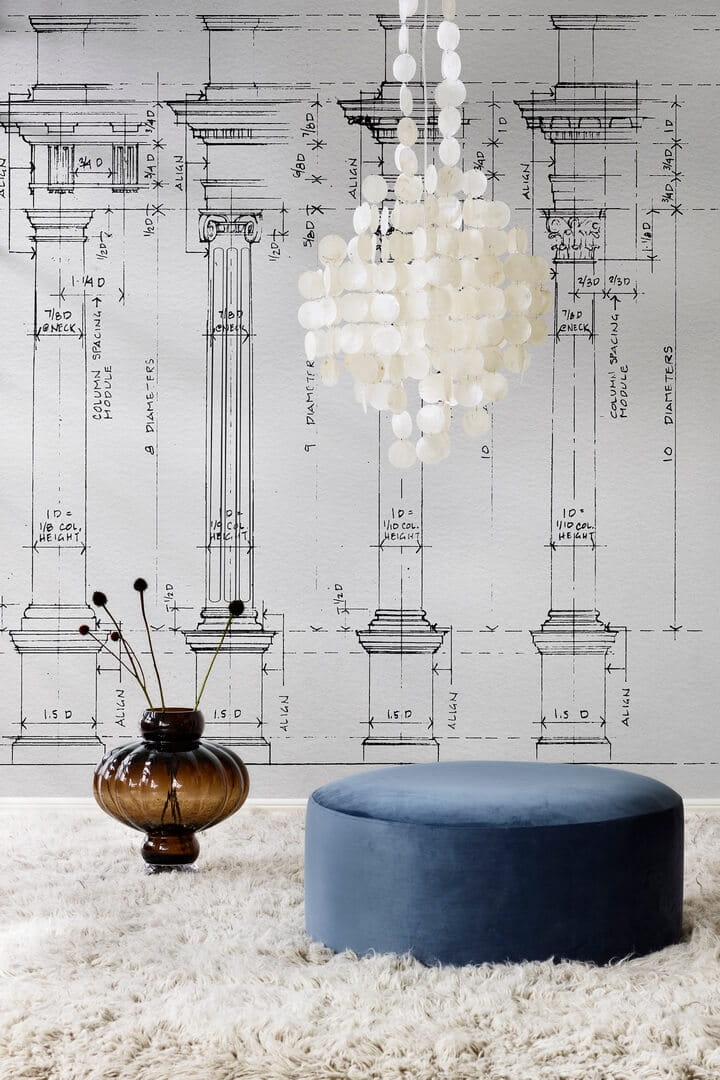 Fototapeta architektura Rebel Walls R19400 Studio Wallin Sketch Lars Wallin